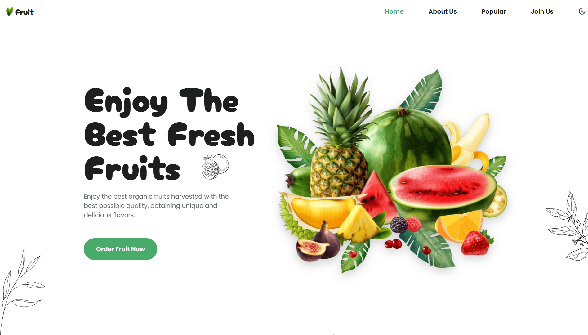 Online Fruit Shop Website