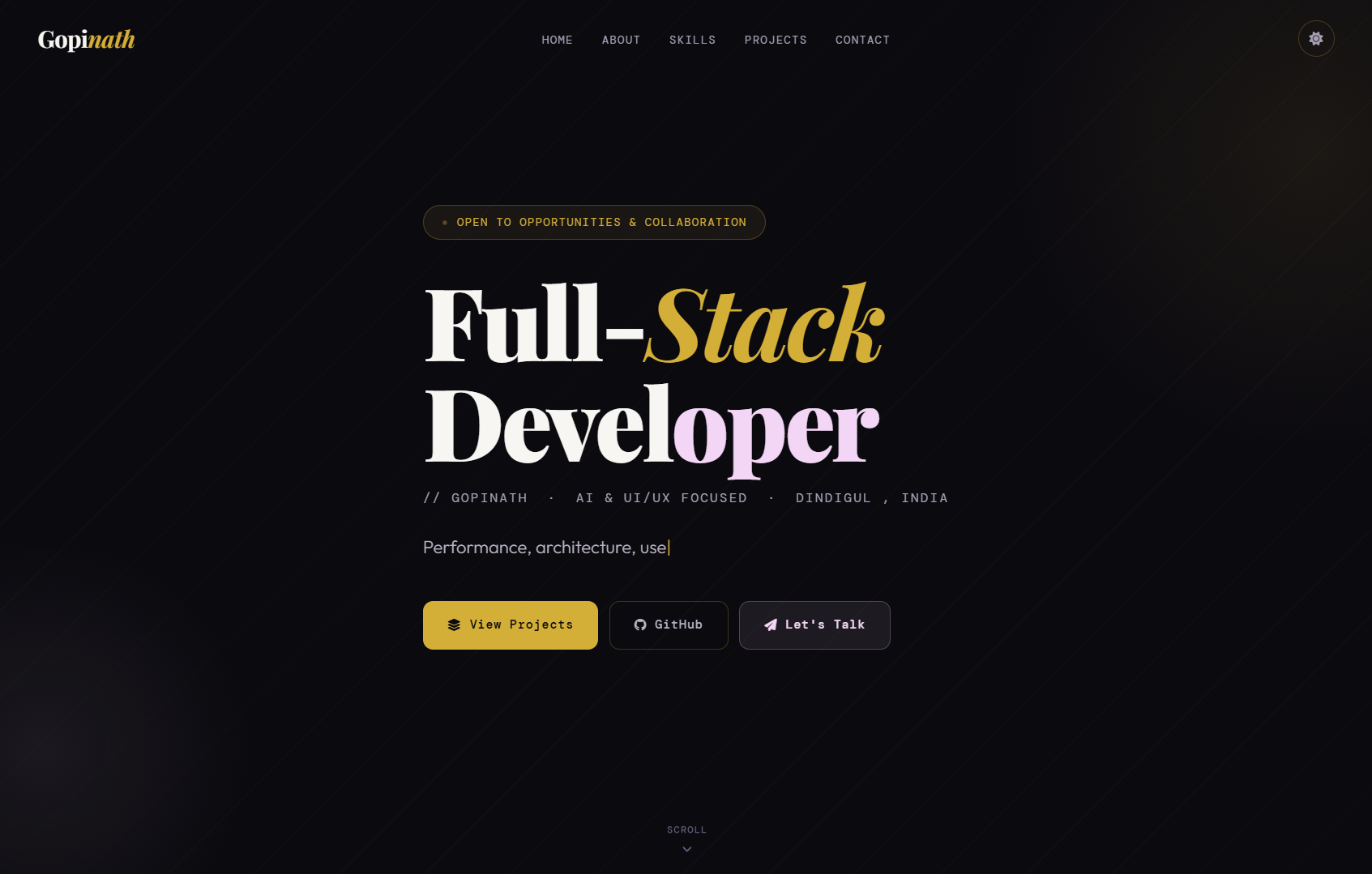 Personal Portfolio Website